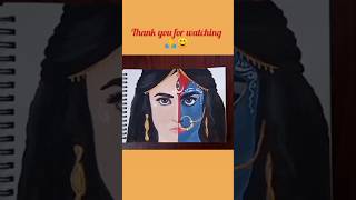 Mahakali drawing 🙏🌺 jaimaakali navratri drawing mahakali trending shorts [upl. by Olzsal]