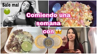 COMIENDO UNA SEMANA CON 25 PESOS 🤯 Johana Martinez [upl. by Budworth15]