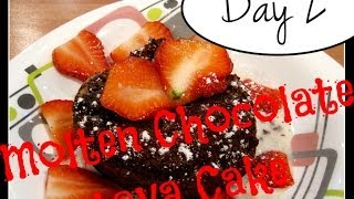 Molten Chocolate Lava Cake Recipe Food Challenge DAY 2 [upl. by Jamila]