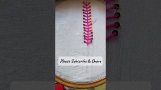 Beautiful border embroidery with sequence💗💛embroidery embroiderypatterns diyshorts borderstitch [upl. by Hyacinth]