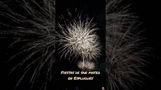 Fuegos artificiales de San Mateo en Esplugues [upl. by Ramon847]