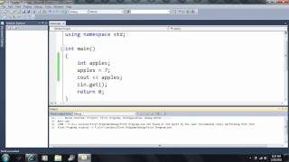 Lesson 3 Variables part 1 Declaring variables Beginning Programming with Visual Studio C 2010 [upl. by Roby]