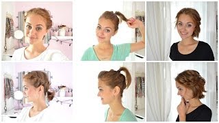 HAIR TUTORIAL  einfache KURZHAARFRISUREN [upl. by Nimsay]