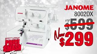 Janome DC2050 and 8002DX Price Smash [upl. by Allebara350]