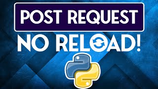How to POST request in a Python Website using AJAX  Flask amp Django [upl. by Tut]