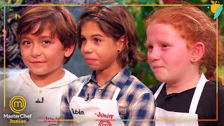 SARA RUBÉN Y MARCOS los primeros aspirantes en dejar las cocinas MasterChef Junior 9 [upl. by Robson835]