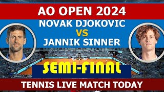 Novak Djokovic v Jannik Sinner  Australian open 2024 [upl. by Helsa745]