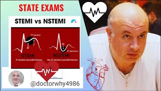 STEMI vs nonSTEMI How to Answer Exam Question [upl. by Marilin]