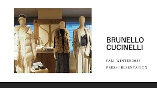 2022 BRUNELLO CUCINELLI  ブルネロ クチネリ FALL WINTER PRESS PRESENTATION（展示会レポート） [upl. by Adiam730]