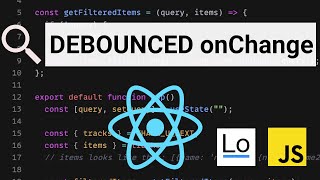 React Debounce Uncontrolled Input onChange Example  Fast lodash tutorial [upl. by Acinna493]