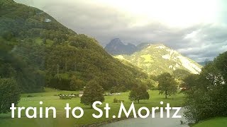 SWITZERLAND from Basel to St Moritz by train [upl. by Robillard]