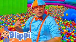 Blippi Makes The WORLDS BIGGEST BALL PIT  Blippi and Meekah Best Friend Adventures [upl. by Cathie]