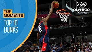 Top 10 Olympic Dunks  Top Moments [upl. by Briney915]