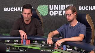 €1100 Unibet Open Bucharest Main Event Day 2 [upl. by Ocnarf]