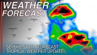 Powerful Severe Thunderstorms Forecast to Lash Queensland and Brisbane Tomorrow Night [upl. by Jeannette19]