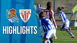 HIGHLIGHTS  Real Sociedad 10 Athletic Club  1ª Div Femenina [upl. by Yves]