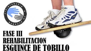 Esguince de tobillo ejercicios y rehabilitacion fase 3 [upl. by Asilem]