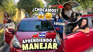 ¡Aprendiendo a MANEJAR en EL SALVADOR 🇸🇻🚗 Le enseñé a Sofi y Luisini 😱 [upl. by Kutzer]