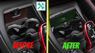 BMW  How To install Qi mobile PHONE charger 🛠 📱 [upl. by Aerbua]