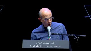 Yuval Noah Harari Speaks Up for Peace  IsraeliPalestinian Rally  1 July 2024 [upl. by Sral]