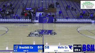 High School Boys Basketball  Breathitt County Bobcats vs Wolfe County Wolves  12192023 [upl. by Jonah]