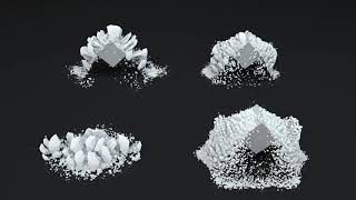 C4D XParticles snow [upl. by Amlus]