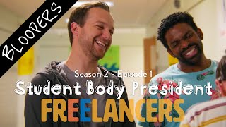 BLOOPERS Student Body President  Episode 1 Season 2  Freelancers [upl. by Ahsenak]