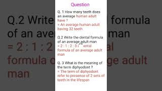 Experiment No9 quotTo Study Human Dentition quot Class 11th Biology Practicle  hiteshking [upl. by Alahcim]