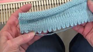 How to Machine Knit the Automatic Picot Hem [upl. by Cresa435]