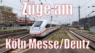 Zuge am Köln MesseDeutz  30 April 2024 [upl. by Ydac]