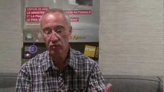 Interview de Thierry Beinstingel  Prix Goncourt des Lycéens 2012 [upl. by Itnavart]