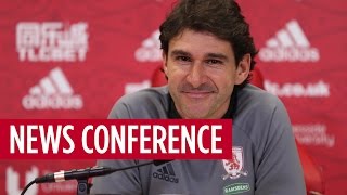 NEWS CONFERENCE  Aitor Karanka on Manchester City [upl. by Alyose646]