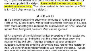 Catalyst Amount in Packed Bed Reactor [upl. by Trebuh176]