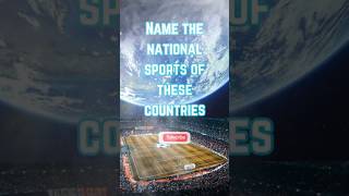 Discover The Official National Sports Of Various Countries 🏅🌍shorts quiz trivia [upl. by Elbys679]