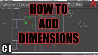 AutoCAD How To Add Dimensions  2 Minute Tuesday [upl. by Ahsekin]