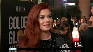 Debra Messing DRAGS E while being interviewed by E [upl. by Seaton661]