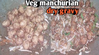 Veg Manchurian Dry Gravy recipe  Restaurant style Dry Manchurian  Indo Chinese recipes [upl. by Neetsyrk]