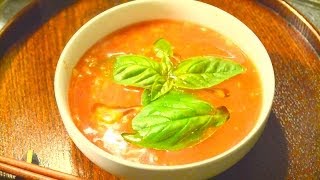 洋風雑炊、トマト雑炊の作り方 How to make porridge of rice with tomato soup [upl. by Gustie]