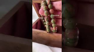 Unakite Bracelet Jewellery  Crystals  Spirituality  Meditation  Holistic  Gemstones [upl. by Ecnahs]