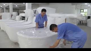 How to produce the acrylic freestanding bathtubs？ [upl. by Hplodur]