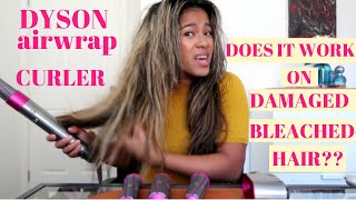 Testing Dyson airwrap on damaged bleached long hair [upl. by Trovillion215]