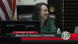 Benefits amp Insurance Committee  November 21 2024 [upl. by Hogg]