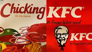 KFC vs Chicking  Fried Chicken Strips Popcorn Wings and Fries [upl. by Trescott781]