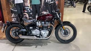 Triumph Bonneville Bobber For Sale At Newmarket HarleyDavidson [upl. by Ennairrek]