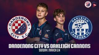 JBNPL U15 Dandenong City VS Oakleigh Cannons [upl. by Azile563]