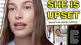 HAILEY BIEBER RESPONDS TO THE DRAMA so many rumors [upl. by Yevette]