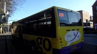 Optare Metrocity Demo Ex London OC1 amp OML20240 Go Coach 6202 YD63UZL on 429 Leaves at Dartford Stn [upl. by Rape]