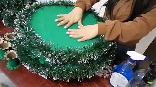 COMO HACER UN ARBOL DE NAVIDAD CON MATERIAL RECICLADO [upl. by Hennahane]