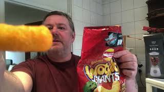 Marks Remarks  Walkers Giant Wotsits Sweet amp Spicy Flamin Hot Flavour Crisp  Corn Puffs Review [upl. by Anecuza879]