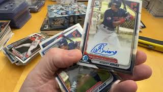 NFL HOF Autograph OPENED during 3 box opening of Bowman Baseball WNBA amp NFL Two autos per box [upl. by Oirrad]